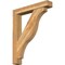 Ekena Millwork Funston Block Rough Sawn Bracket w/ Offset Brace, Western Red Cedar, 6"W x 34"D x 42"H BKT0604X34X42FST05RWR - alternate 1